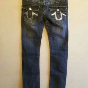 ♦️SOLD♦️True Religion silver sequin horse shoe 28